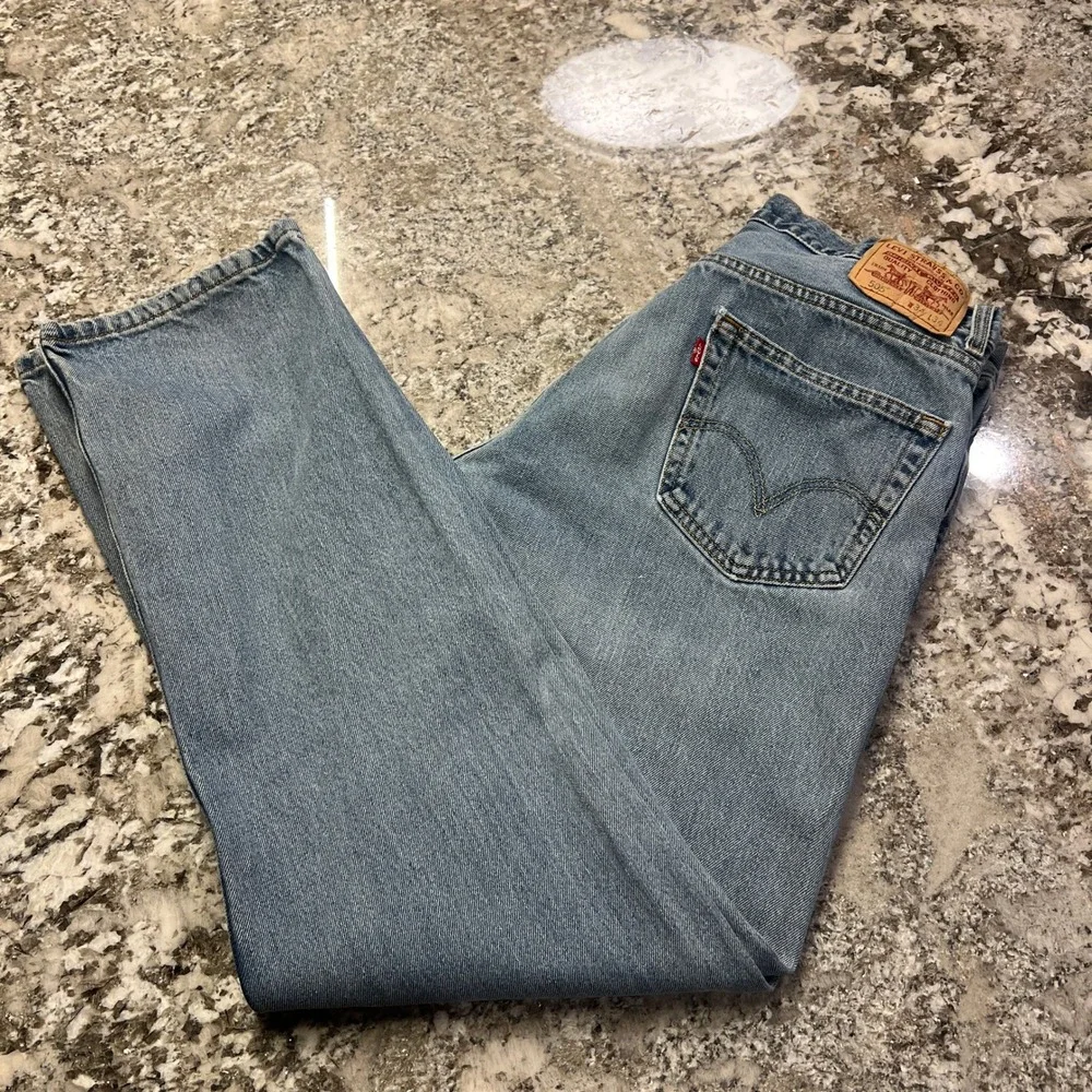 Levi's 505 Regular Fit Jeans Light‎ Wash Denim Vintage 2000s 34x34